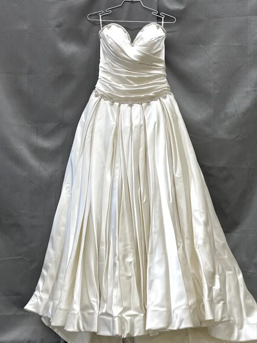 Satin Ballgown Pnina Tornai Princess Corset Wedding Gown - Picture 3 of 13